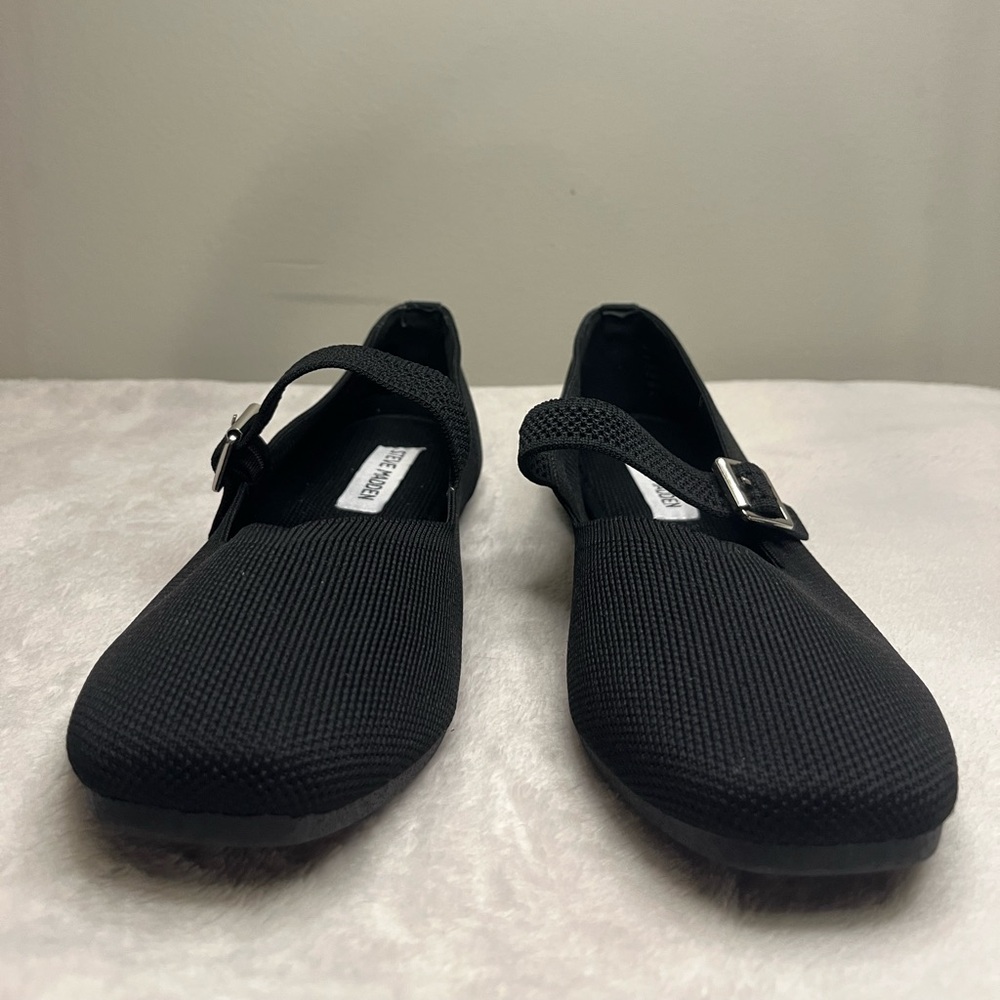 Black Mary Jane Slip On Shoes For Women